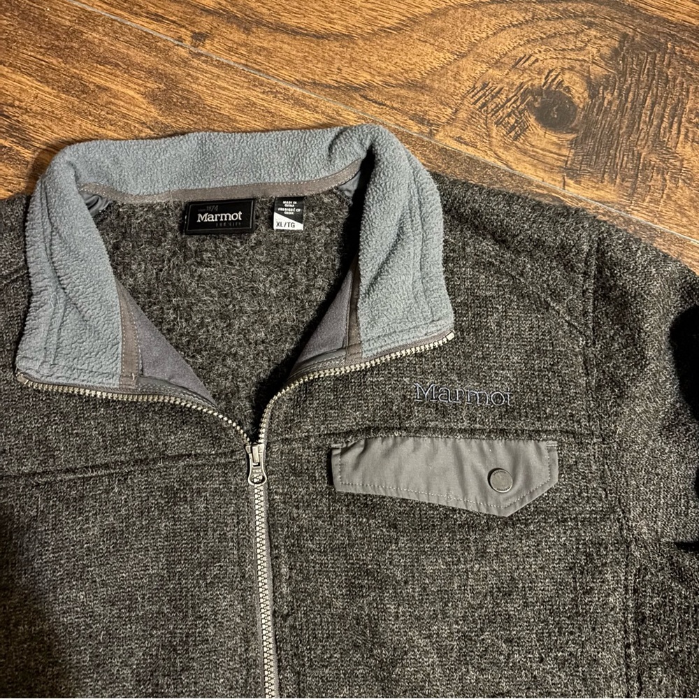 Marmot | Poacher Pile Wool Blend Jacket Charcoal Gray XL - Picture 3 of 9